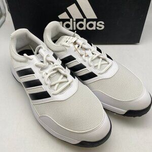 Adidas Tech Response 2,0 White Black Spike Golf Shoes EE9121